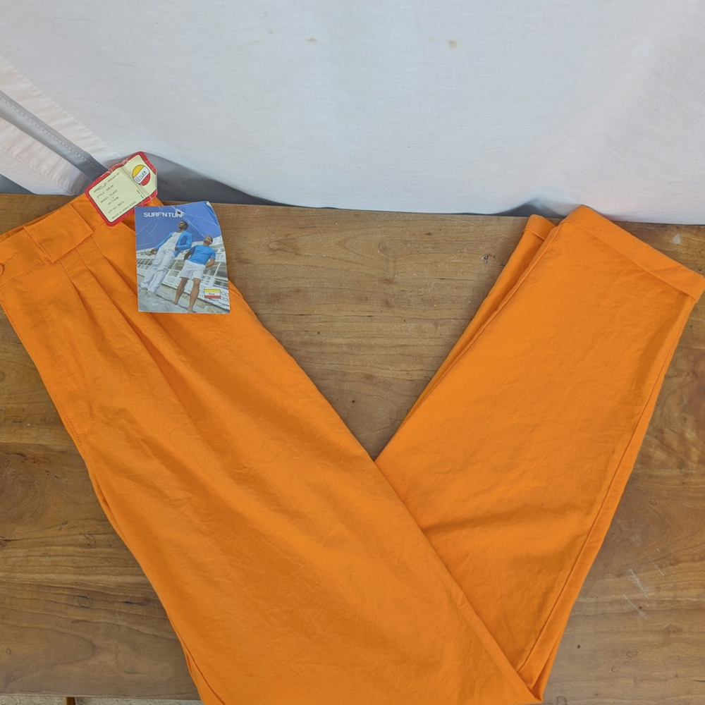 Deadstock Men's Cotler Surf N' Turf Blaze Orange Pants 30"